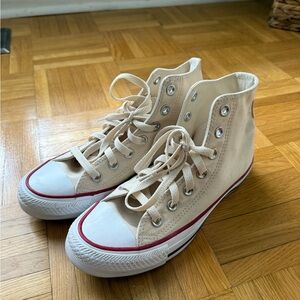 Authentic Converse Chuck Taylor All Star Cream High-Top Sneakers
